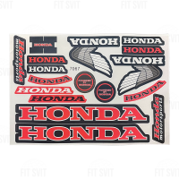 Наклейки Honda 26x17 cм, комплект 17 шт
