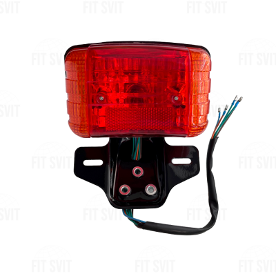 Стоп-сигнал с поворотами на мопед Дельта, Альфа, Spark, Musstang в сборе