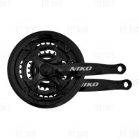 Система шатунов Niko под квадрат 24/34/42Т, шатун 170 мм