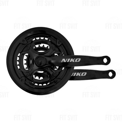 Система шатунов Niko под квадрат 24/34/42Т, шатун 170 мм