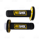 Грипси PROTAPER - ручки керма на скутер, мопед, мотоцикл із вставкою чорно-жовтого кольору, 2 шт.