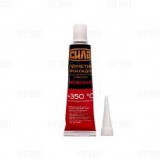 Герметик высокотемпературный +350°С, силиконовый, красный 25 г