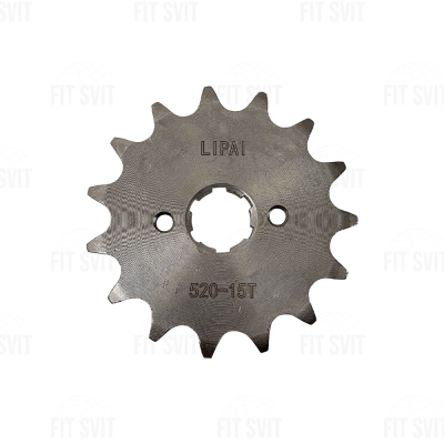 Звезда передняя 520H 15Т на мотоцикл (шлиц 4 мм)