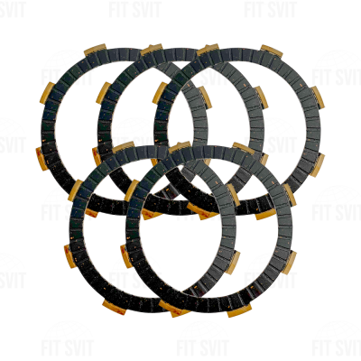 Диски зчеплення на мотоцикл 125/150/200 cc комплект 5 шт