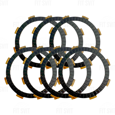 Диски зчеплення на мотоцикл 250/300 cc комплект 7 шт d- 91 мм