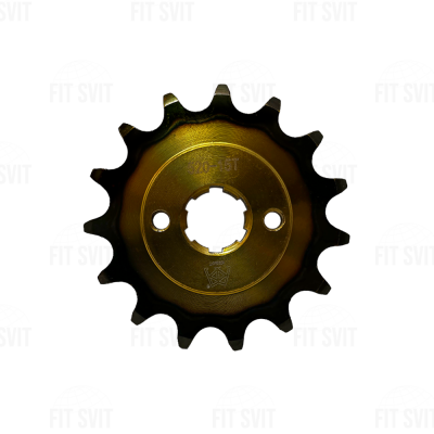 Звезда передняя 520H 15Т на мотоцикл  Viper, Spark, Lifan, Loncin и др. (шлиц 4 мм)