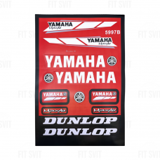 Наклейки Yamaha 23x32,5 cм, комплект 13 шт