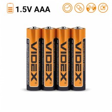 Батарейка сольова Videx R03P/AAA 4шт
