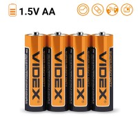 Батарейка сольова Videx  R6P/AA 4шт
