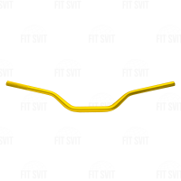 Руль на мотоцикл универсальный стайлинговый, d 28 мм желтый