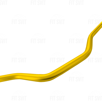 Руль на мотоцикл универсальный стайлинговый, d 28 мм желтый