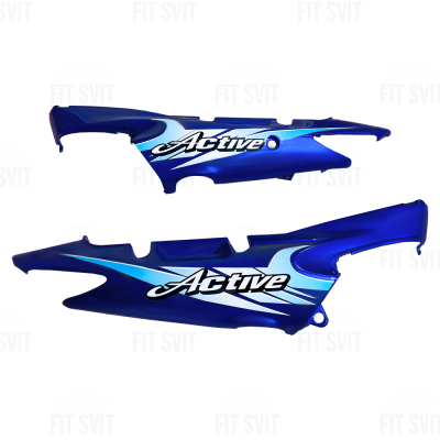 Пластик Viper Active боковые части под сиденьем синего цвета глянец