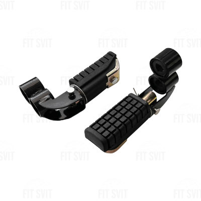 Подножки водителя на мотоцикл Viper 125/150/200 cc черные