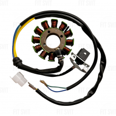 Генератор на мотоцикл CG/CB 12 катушек на 3 болта