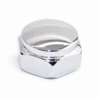 Гайка траверси стопорна глуха хром М 22 мм для мопедів та мотоциклів