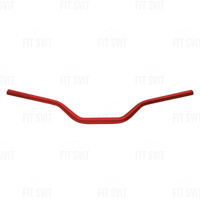 Руль на мотоцикл универсальный стайлинговый, d 28 мм красный