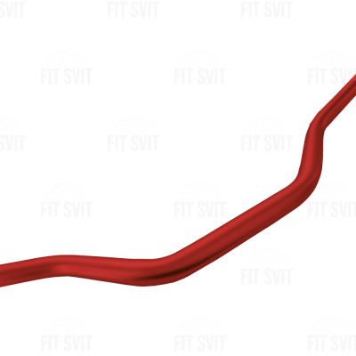 Руль на мотоцикл универсальный стайлинговый, d 28 мм красный