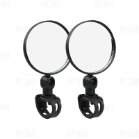 Дзеркала в торець керма на мотоцикл, мопед, скутер, пара