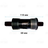 Каретка велосипедна 118/68 мм. Neco, Тайвань