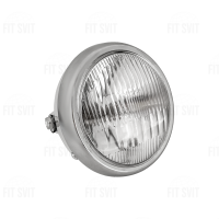 Фара Альфа, Дельта, Spark, Musstang в сборе круглая, хром