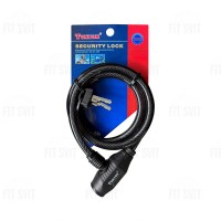 Замок на велосипед на ключах 90 см тросовый Tonyon