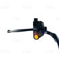 Лівий перемикач керма Альфа у зборі з важелем, чорний