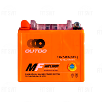 Мото аккумулятор 12V 7Ah OUTDO 12N7-BS (GEL)