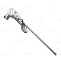 Подножка для велосипеда на ось, колесо 28", сталь, хром