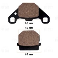 Колодки гальмові передні дискові Suzuki AD50