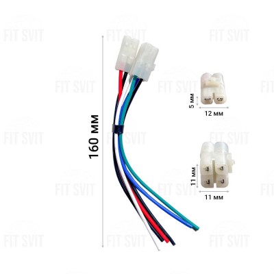 Разъем для коммутатора фишка 4+2 контакта на скутер и мотоцикл