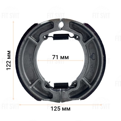 Тормозные колодки на мотоцикл 13" 18" колесо