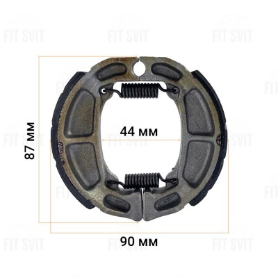 Гальмівні колодки Сузукі Сепія, Адрес - Suzuki Sepia, Address барабан MSU