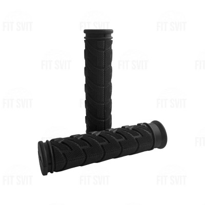 Грипсы на велосипед, самокат 125 мм - ручки на руль велосипеда, самоката черного цвета Avanti GR-08