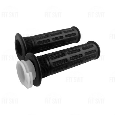 Ручки руля - грипсы на скутер, мопед, мотоцикл с вставкой, 2 шт