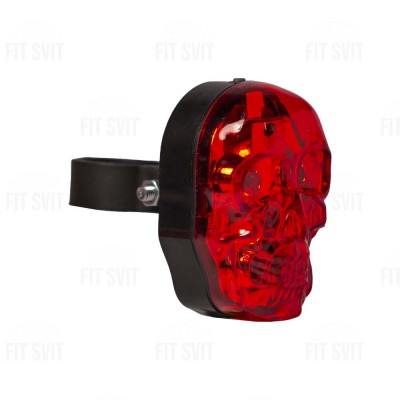 Задній ліхтар на велосипед в формі черепа на батарейках