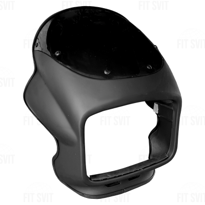 Обтекатель Viper 125/150 сс под квадратную фару (черный, матовый)