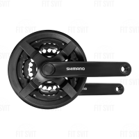 Система шатунов Shimano Tourney FC-TY301 под квадрат 24/34/42Т, шатун 170 мм