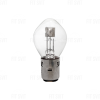 Лампа фары 2 уса BA20D 12V 25/25W (желтый свет)