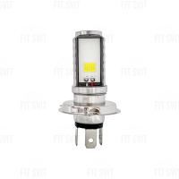 Лампа фары светодиодная H4 12V (LED, белый свет)