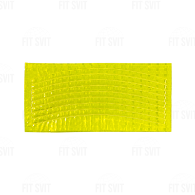 Світловідбивні наклейки для колеса жовтого кольору, 8 шт