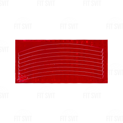 Світловідбивні наклейки для колеса червоного кольору, 8 шт