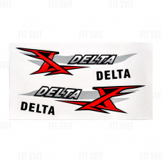 Наклейки Delta 26x14 cм, комплект 4 шт