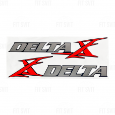 Наклейки светоотражающие Delta 25,5x11,5 cм, комплект 2 шт