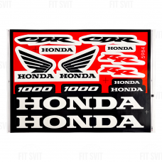 Наклейки Honda 22,5x16,5 cм, комплект 14 шт