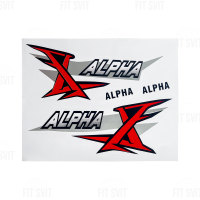 Наклейки Alpha 36x27 cм, комплект 4 шт