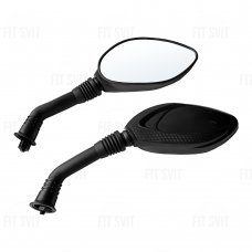 Зеркала на скутер, мопед с резьбой M8 овальные удлиненные