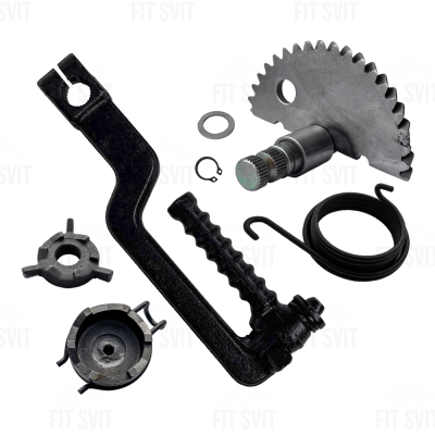 Заводной механизм кикстартера GY6 50-80 сс в сборе