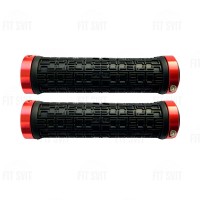 Грипсы с хомутами и заглушками 130 мм - ручки на руль велосипеда