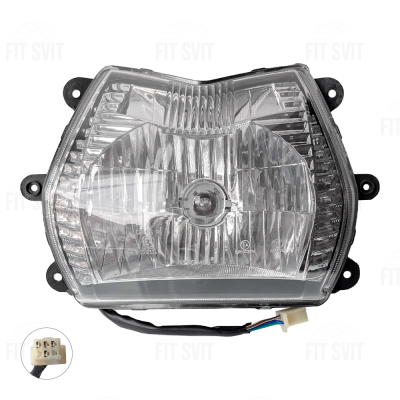 Фара на мотоцикл фишка 4 контакта